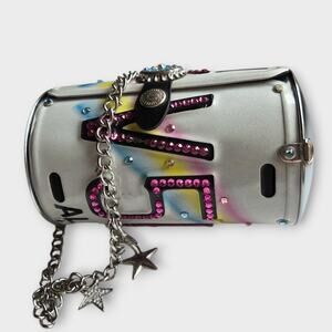 Little Earth Hawaii License Plate Cylinder Purse Chain Charm Strap Barrel